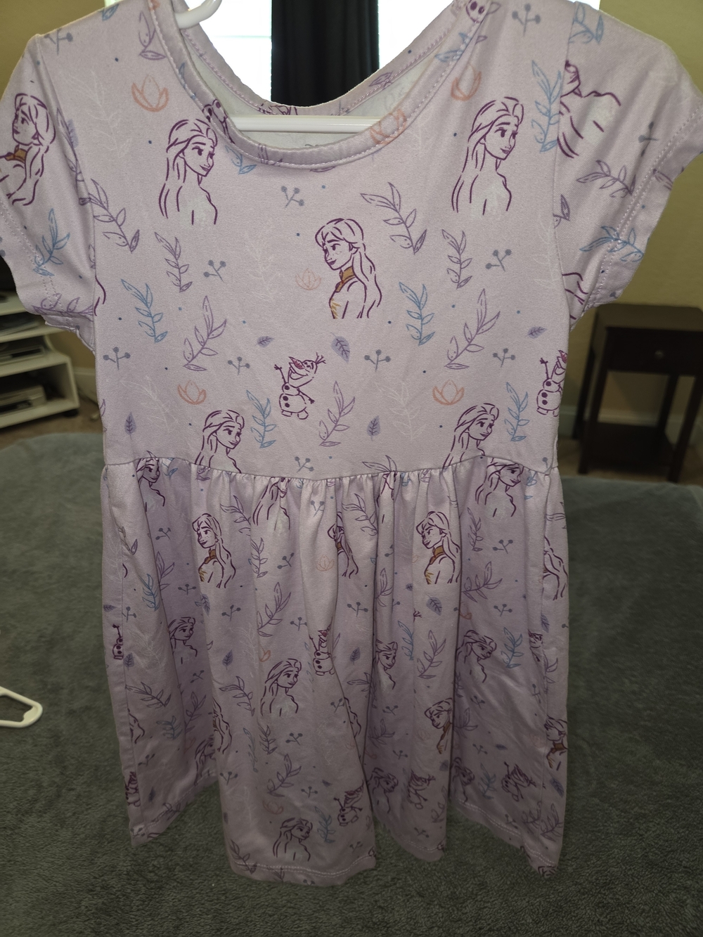 Disney Girls' Lavender Character Print Nightgown